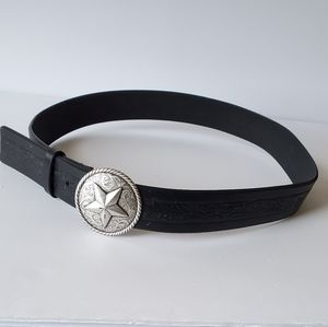 Nine West Genuine Leather Black‎ Unisex Belt